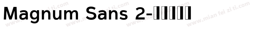 Magnum Sans 2字体转换